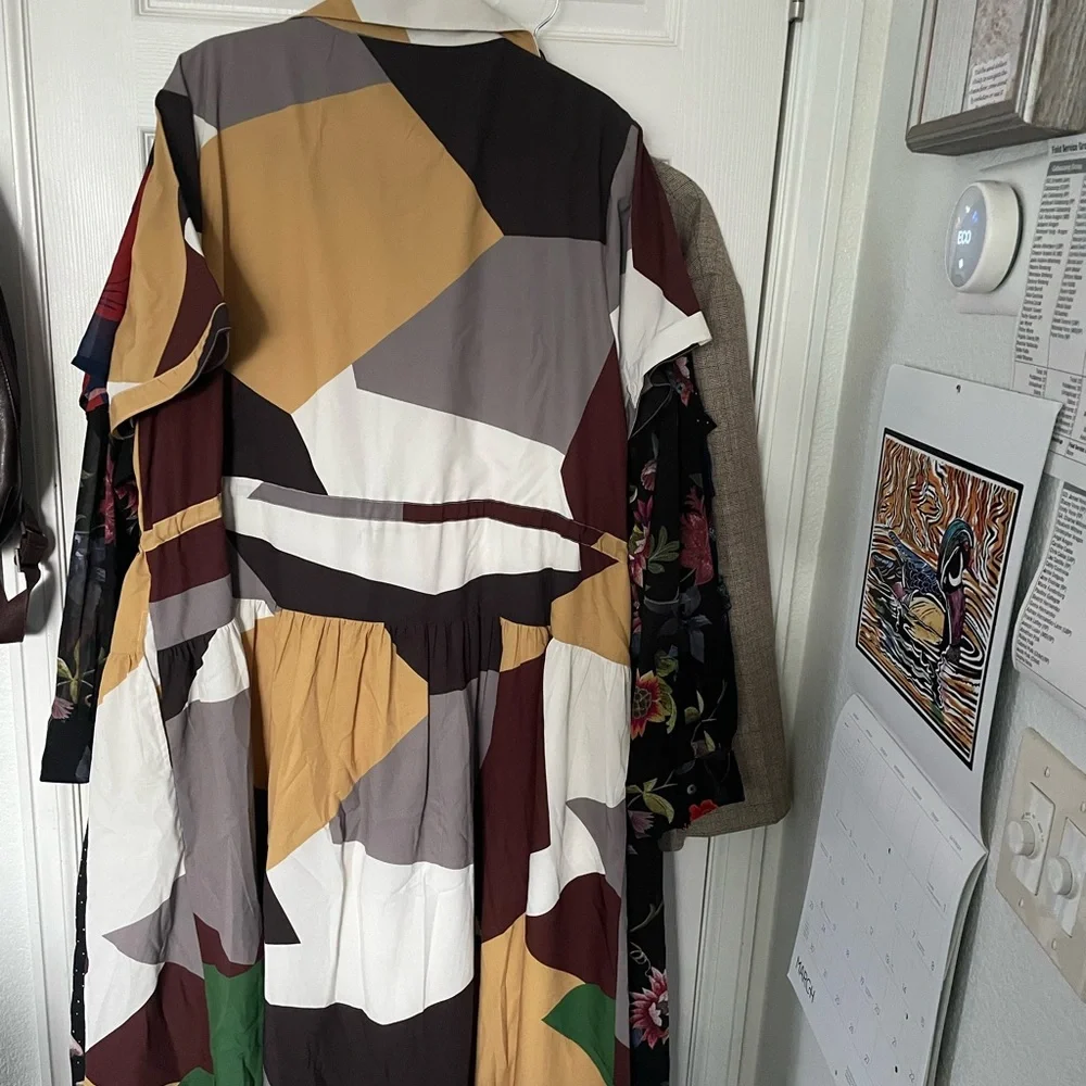 Colorful Geometric Pattern Dress - Picture 3 of 3